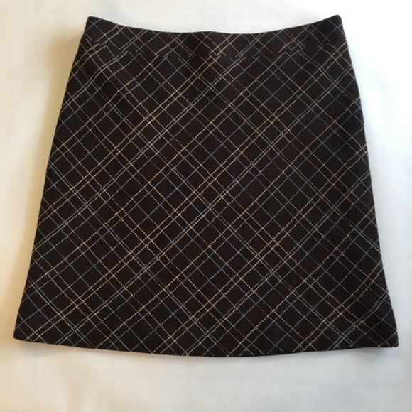 American Eagle Outfitters Dresses & Skirts - American Eagle Brown and Blue Classic Plaid Skirt